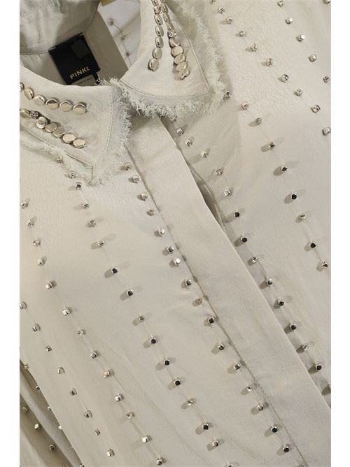 Camicia leggera Caitlin in crepe di viscosa con righe gioiello PINKO | 106238 A31FI18